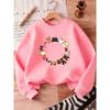 European Sizes Cute Cat Print Design for Kids Aged 0-3, Comfortable And Easy Round-Neck Sweatshirt, Perfect for Outdoor Wear