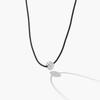 Jbans Classic Chrysanthemum Pendant Black String Necklace (C2503-An966_Bk)