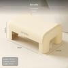 Ergonomic Plastic Footstool Comfortable Toilet Aid Non Slip Step Stool Bathroom