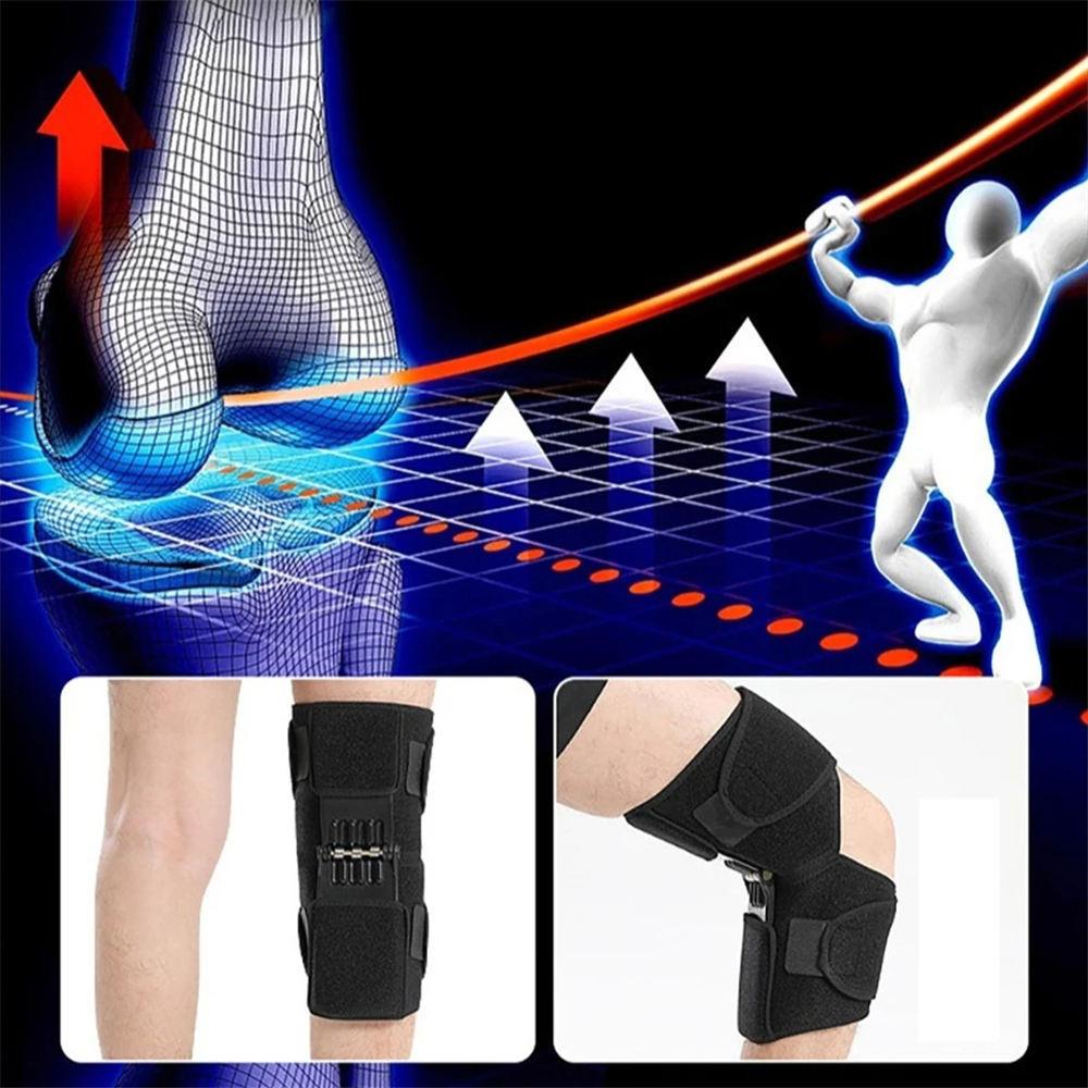 1Pcs Knee Support Medical Power Lift Knee Weakly Brace Joint Support Spring Stabilizer Gym Sports Heath Care Leg Stretcher