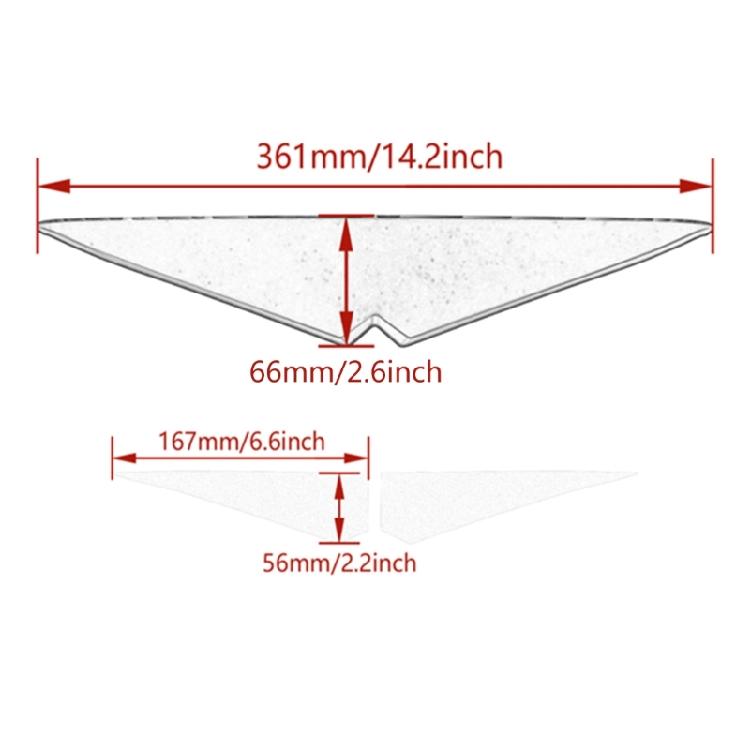 Motorcycle Upper Tip Cover Headlamp Eyebrow Sticker for Road CVO Glides 15-20