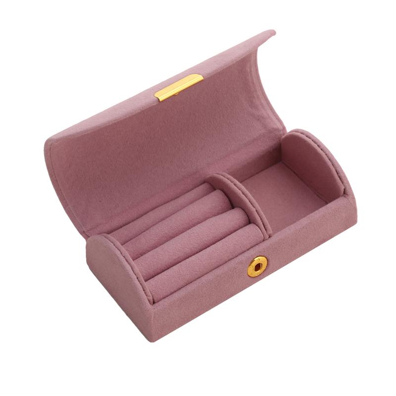 Velvet Jewelry Storage Box Portable Travel Ring Earrings Necklace Jewelry Organizer Display Case Earrings Necklace Storage Box