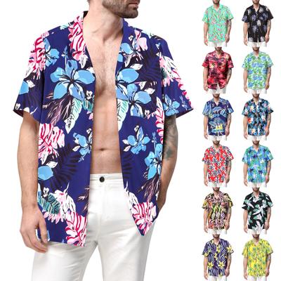 Hawaiian Shirt For Men, Men's Vintage Button Down Bowling Shirts Short Sleeve Summer Beach Shirt