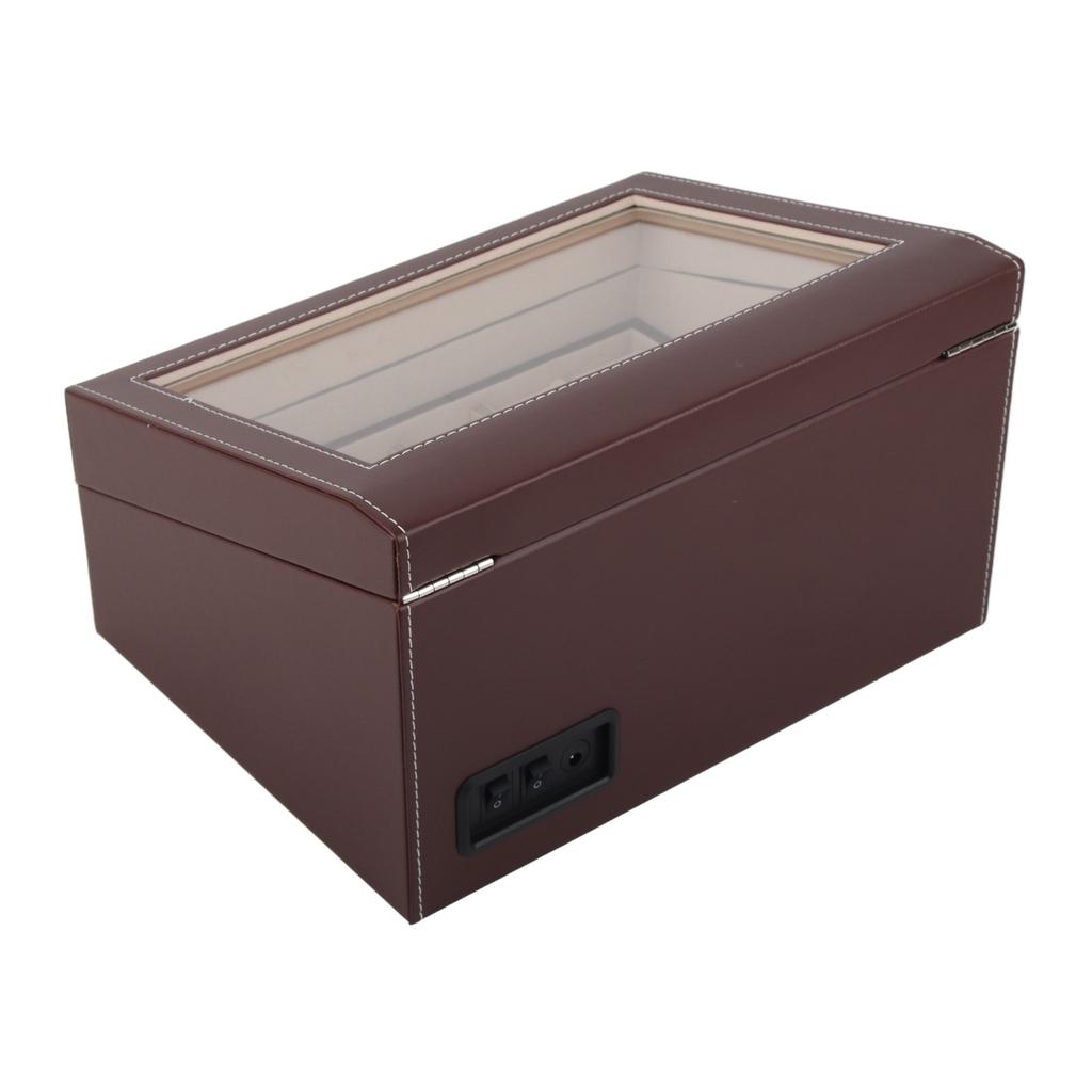 Watch Winder for 4 Automatic Watches 6 Grids Watch Storage Case Quiet Motor