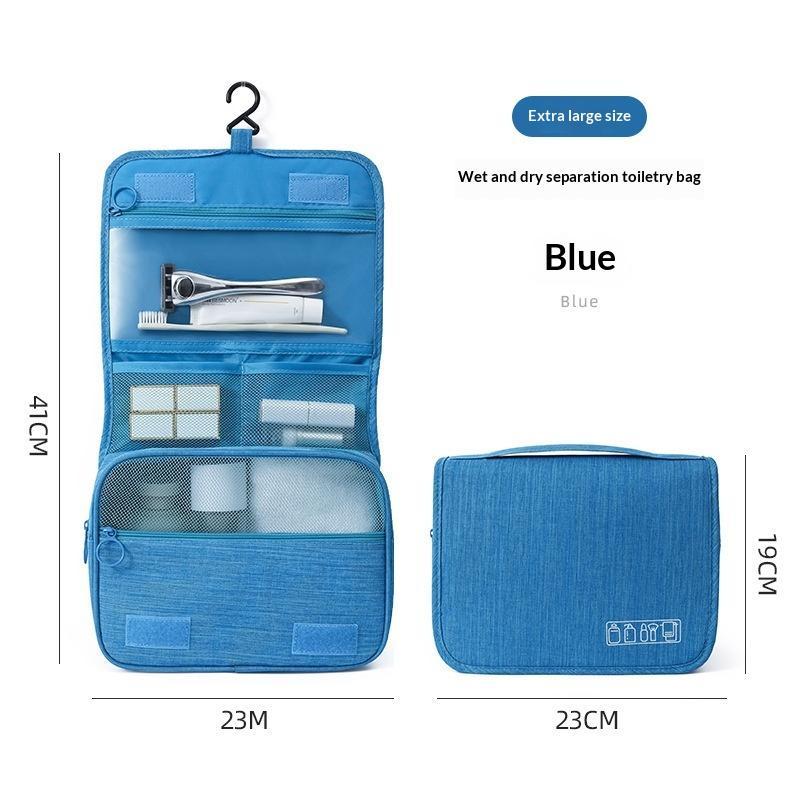 Waterproof Hanging Travel Toiletry Bag Sturdy Hook Large Capacity Multiple Pockets Organizer for Hotel Stay Travel Daily Use
