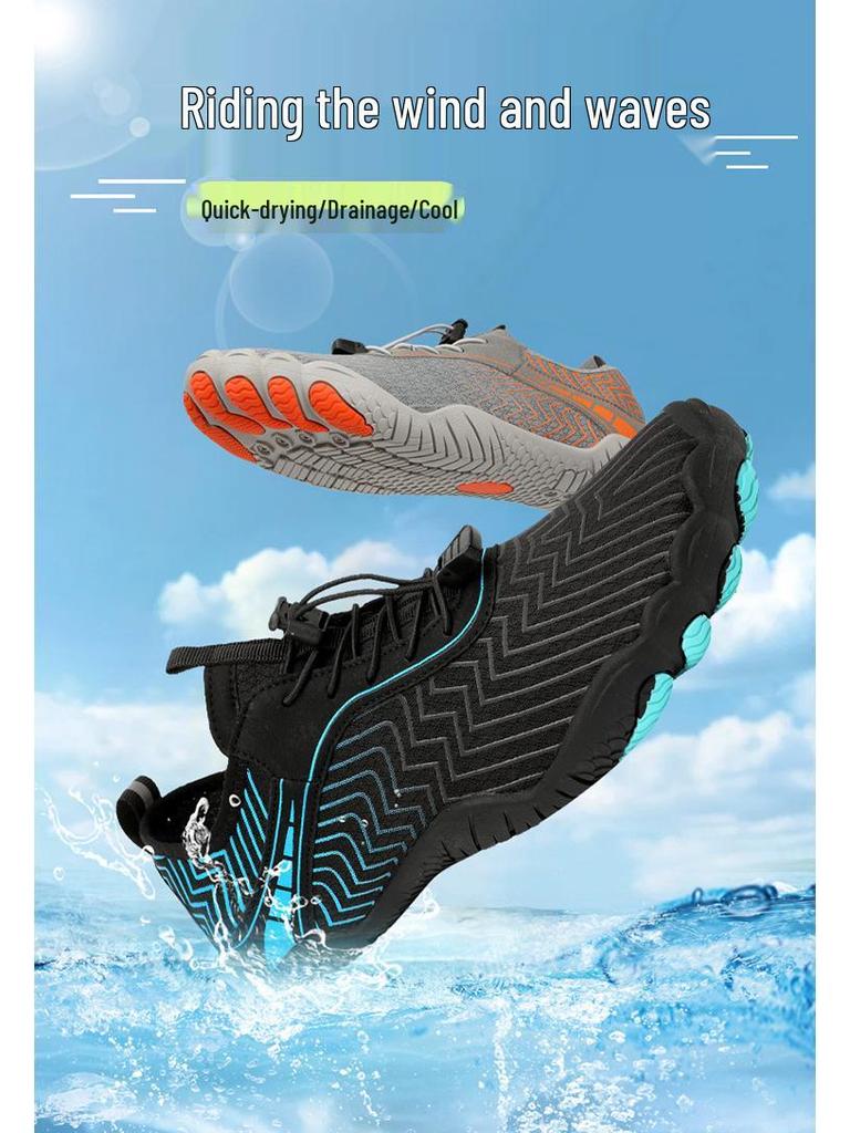 2024 New Quick-Dry Outdoor Five-Finger Water Shoes for Beach, River Tracing, and Swimming