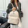 Schoolbag Backpack Women's 1011 New Fashion Versatile Large Capacity Leather Lightweight Travel Women's Backpack