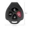 4 Buttons Key Fob Shell Replacement Wear-resistant Universal Fit for Corolla RAV4 Yaris Venza Models