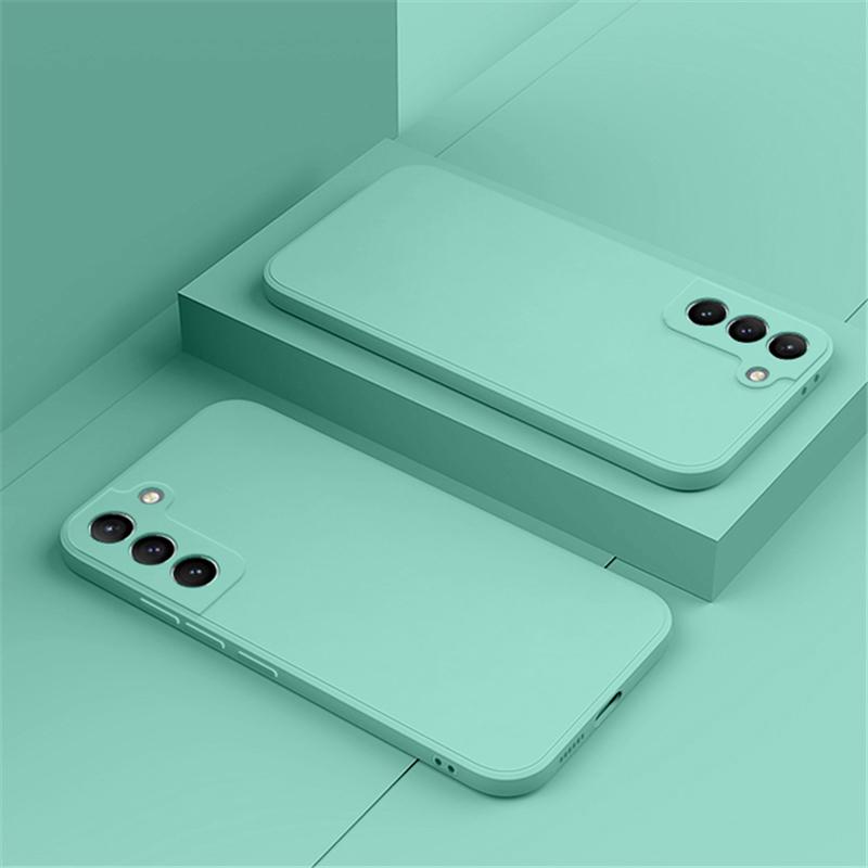Square Liquid Silicone Soft Case For Samsung Galaxy A53 A33 A73 A23 A13 A22 A32 A52 A12 A51 M23 M13 M32 M53 S20 S21 S22 Ultra Plus Shockproof Cover