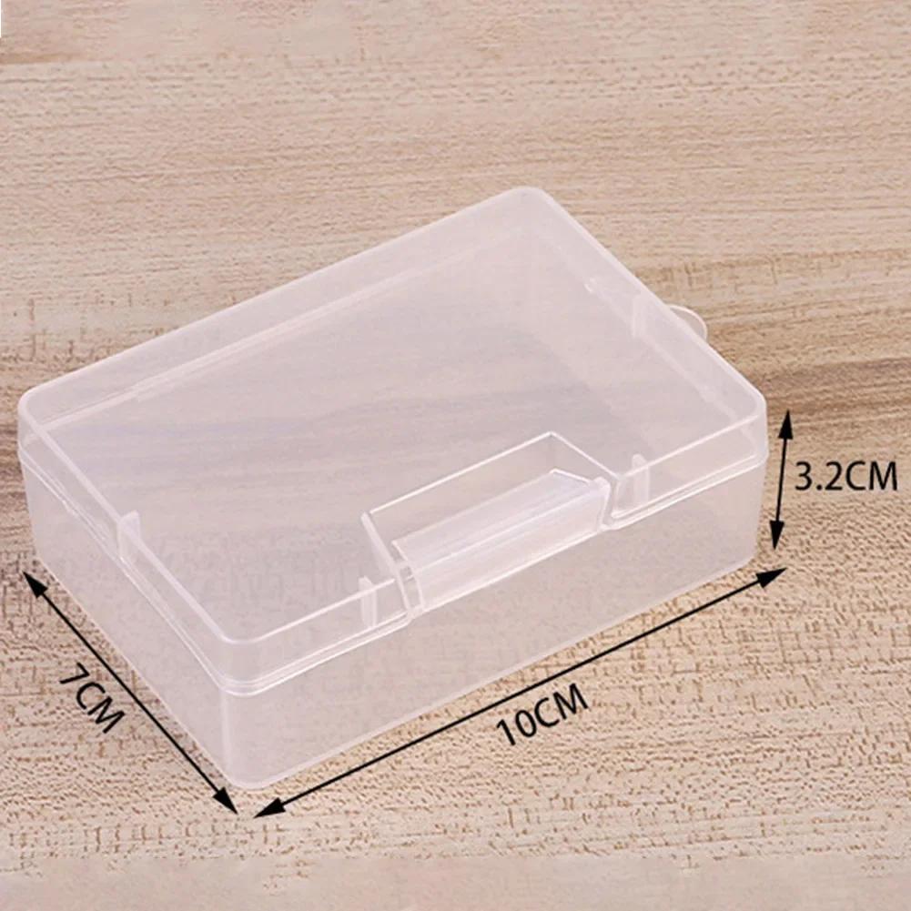Transparent Plastic Cosmetics Hardware Part Jewelry Storage Cases Contain Packaging Boxes For Earrings Rings Boxes Holders Case