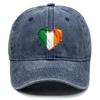 Heart Flag of Ireland Print Adjustable Hats For Woman Solid Color Fashion Snapback Baseball Caps  Perfect For Daily Wear