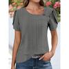 JPNTKY Women's Fashion Casual Short Sleeve Blouses & Shirts