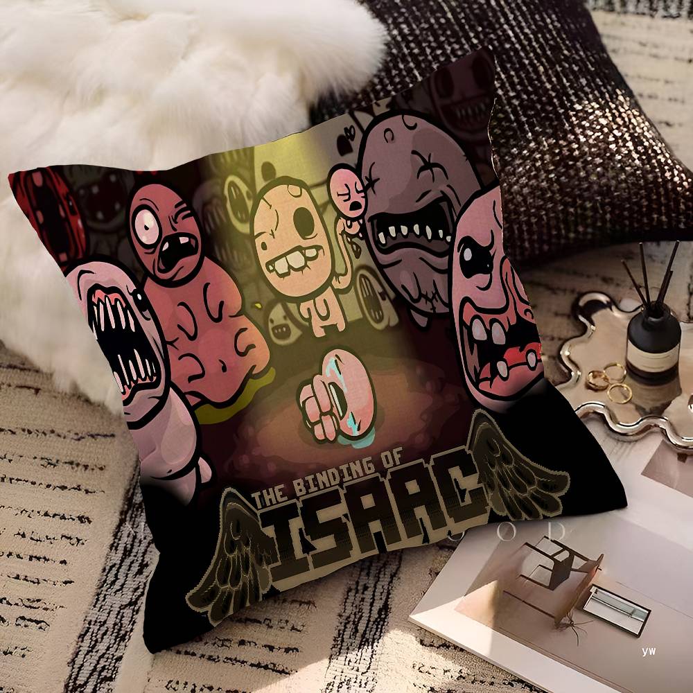 The Binding Of Isaac Cushion Cover Inches Farmhouse Decor Home Throw Pillow Covers For Couch Decorations
