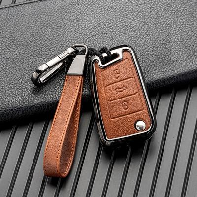 Bilnøgletaske Cover til Volkswagen VW Golf 7 gti mk7 r Touran Skoda Octavia 3 Superb Karoq Kodiaq Seat Leon mk3 Ateca Tilbehør