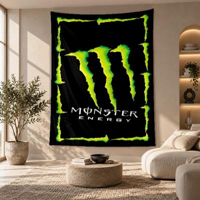 Dekoratives Wandbehang, Monster Energy Aufdruck Wandkunst, Leichte Wanddekoration Für Schlafzimmer Hintergrund