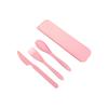 4pieces Lightweight And Portable Travel Cutlery Set For Spoon And Fork Made Healthy ForWheat