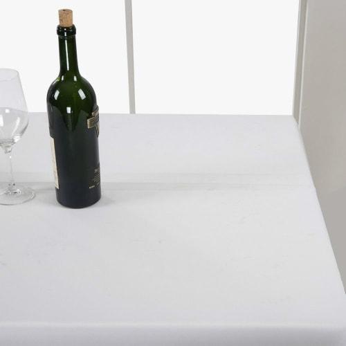 shopdp White Tablecloth, 100% Cotton, Rectangular, Nordic, Pastoral Style (180x140cm)