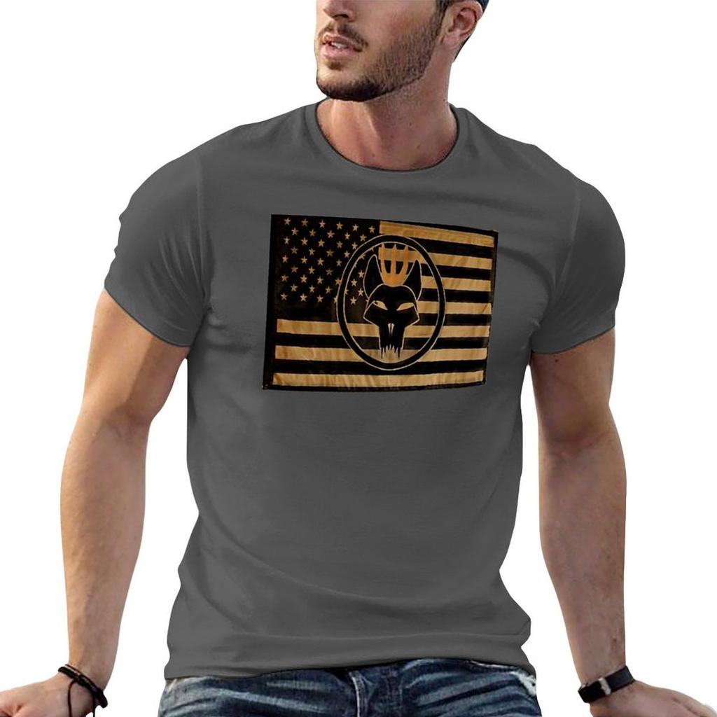 SEAL TEAM BRAVO BW FLAG TShirt Big Size Simple TShirt