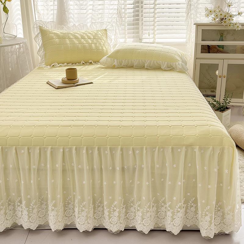 Sengeskjørt Latex tredelt sett med sommersovematte Klimaanlegg Mykt sete Sammenleggbar viskosefibermatte