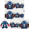 Plush Ice Cream Stitch Animal Toy With Pp Cotton Filling For Kids Gift Idea