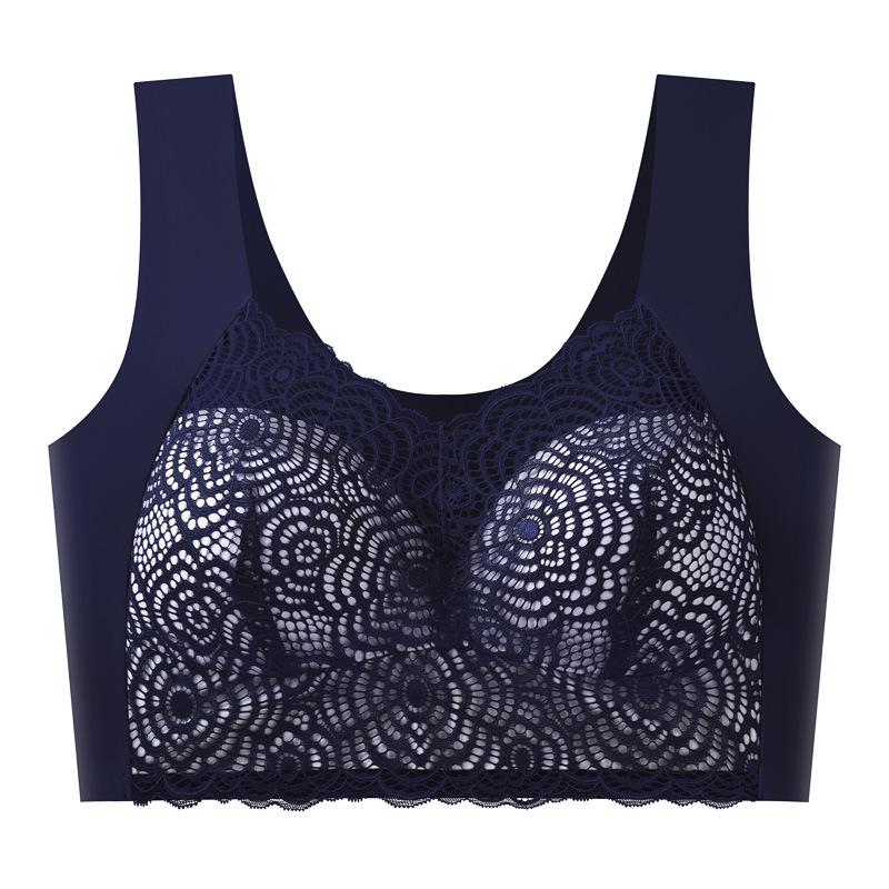 SHEIN Plus Size Lace Nursing & Yoga Bra: Sexy, Seamless, Supportive with Beautiful Back Design