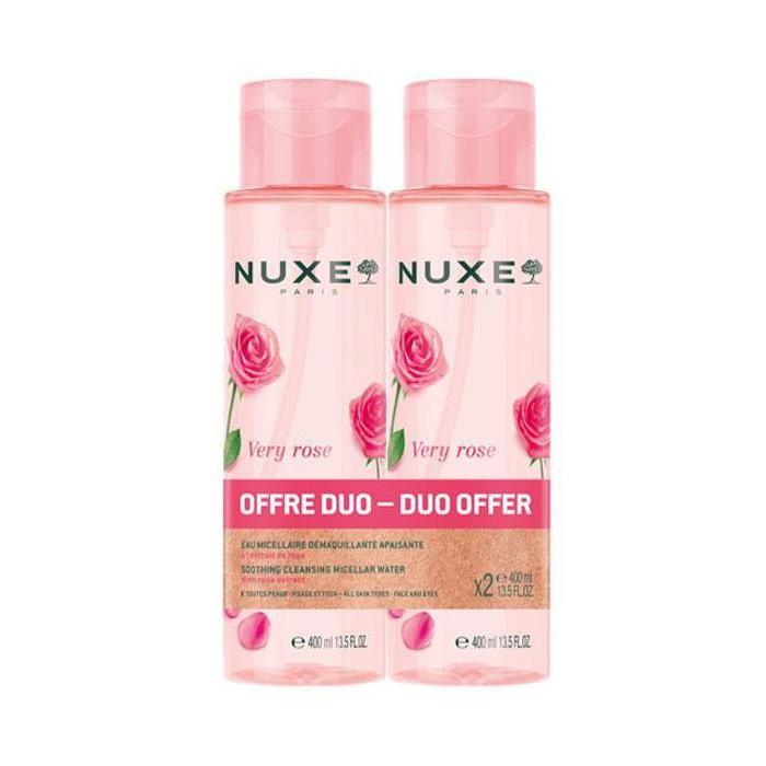Eau micellaire - NUXE - Very Rose Duo - 800ml - Apaisante - 99% d'ingrédients naturels