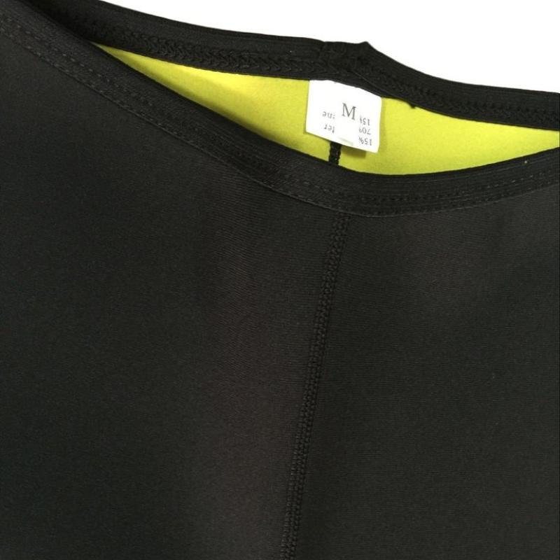 Mens High Waist Sauna Sweat ShortsThermal Underwear Thigh Slimmer Fat Burning Workout Shorts Body Shaping Capris Leggings Neoprene Sweat Pants