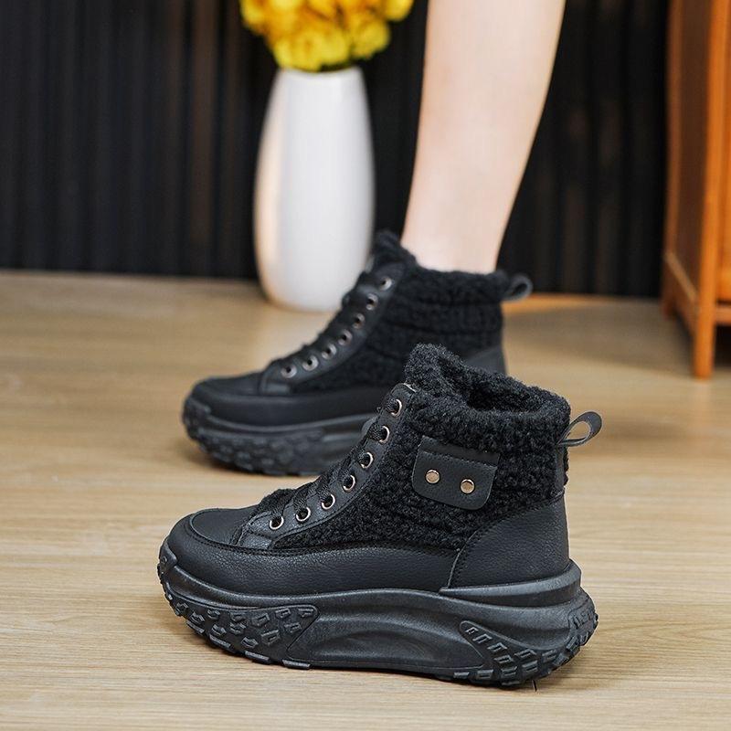 Winter Women Boots Plush Thick Sole Snow Cotton Shoes Platform Sneakers