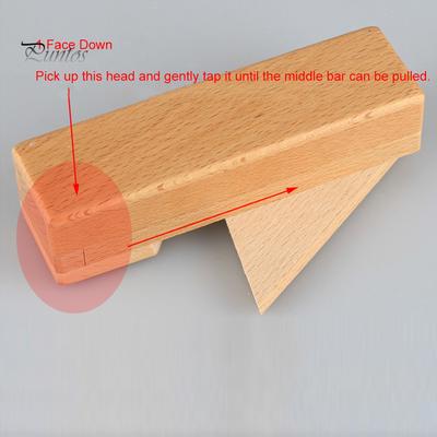 Puntos Wooden Magic Mysterious Intelligence Brain Teaser Secret Opening Puzzle Gift Box