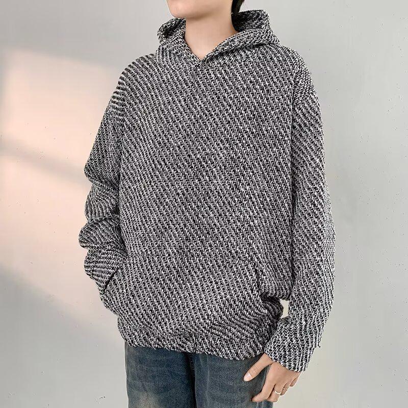 

Men s Trendy Heavyweight Autumn Loose Hooded Sweatshirt - Versatile Long Sleeve Casual Pullover 3XL