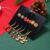 Gifts Female ELK Bell Stud Earrings for Women Fashion Jewelry Christmas Earring Set Dangle Earrings