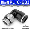 Zhuo Ji Pneumatic Male Thread Straight G Thread Quick Connect Fitting PC8-G02 Air Hose Connector PL6/10-G01