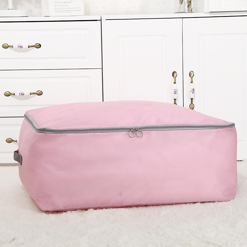 Plain Color Oxford Fabric Clothes Storage Bag Foldable Quilt Dust-Proof Storage Bag Wardrobe Tidy Organizer Home Storage Supplie