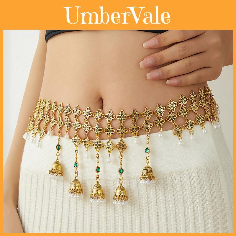Retro Ethnic Metal Body Chain For Women With Tassel Details For Summer Outfits