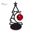 Exquisite Xmas Souvenir for Friends Christmas Tree Table Decoration, Metal Line Art Holiday Sculpture with Lightweight Tabletop Decoration Red