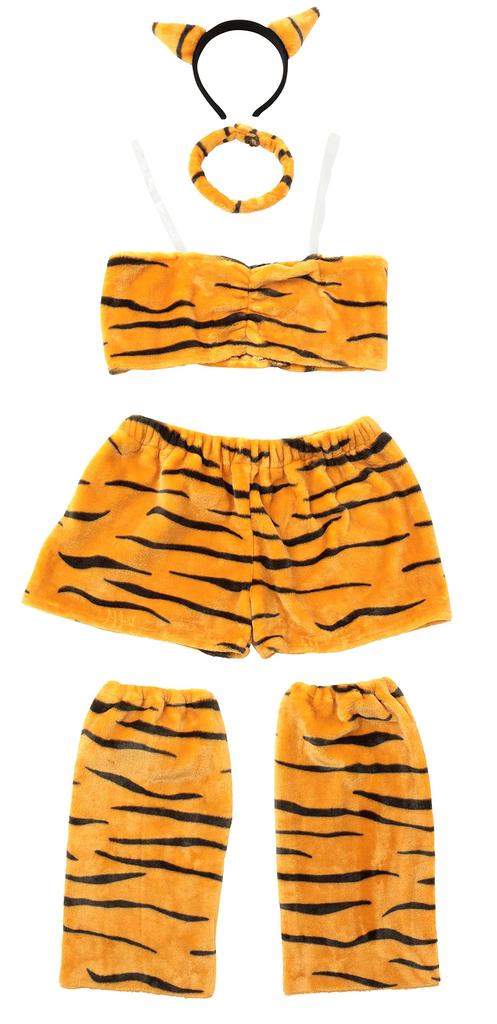 Clearstone Cosplay Halloween Setsubun Fluffy Sexy Demon Girl Yellow Women's