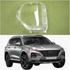 Compatible For Hyundai Santa Fe 2019 2020 Headlight Lens Cover Transparent Lampshade Headlamp Shell Plexiglass Auto Replacement Parts(1PCS Right