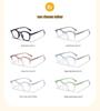 Versatile Anti-Blue Light Star Pattern Glasses for Kids – Ultra-Light, Full Frame, Comfortable