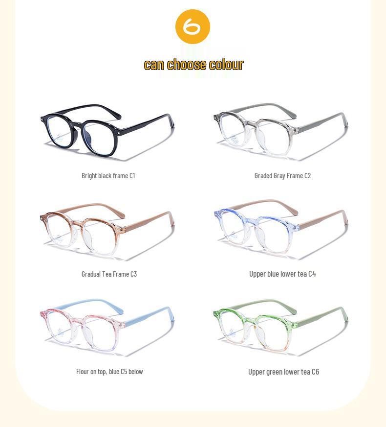 Versatile Anti-Blue Light Star Pattern Glasses for Kids – Ultra-Light, Full Frame, Comfortable