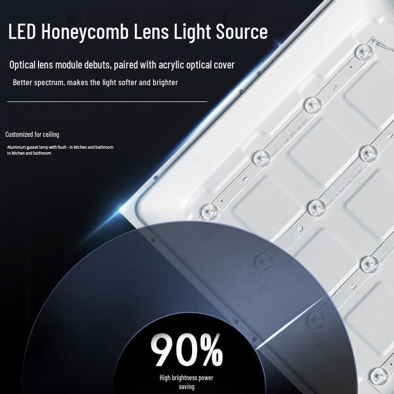 OEING 60x60 Integrated LED Ceiling Panel Light, 65W
