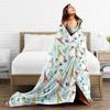 Holiday Festive Blanket Picnic Flannel Throw Blanket For Home Decor Super Warm Quality Bedspread Birthday Present