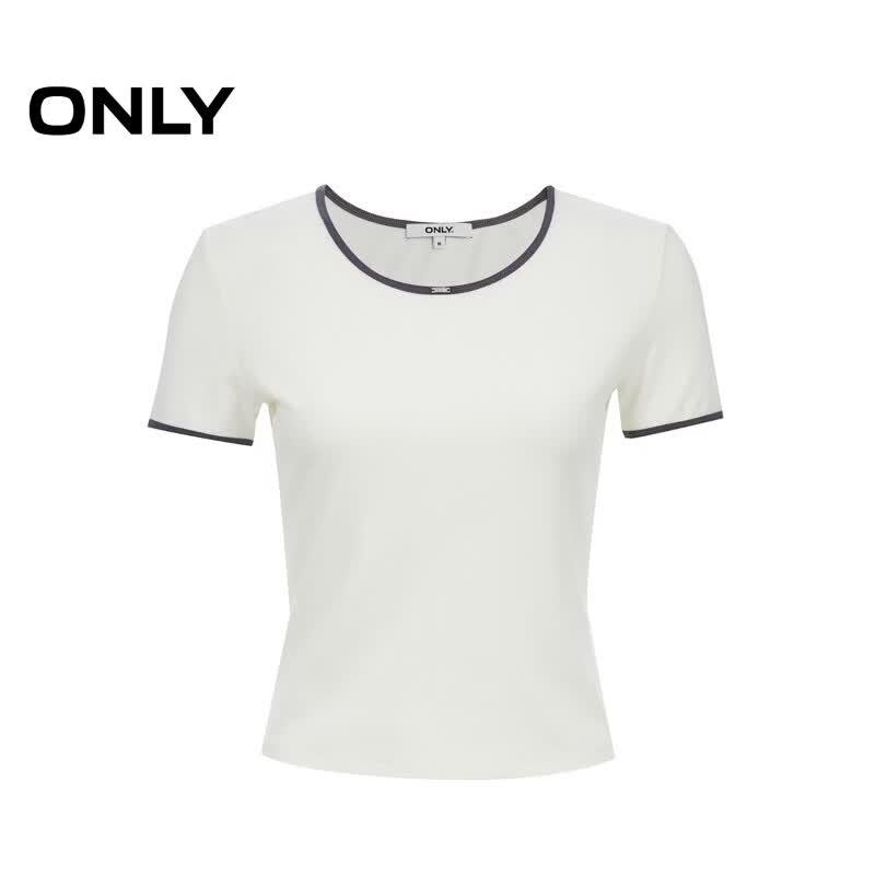 ONLY Women's Color-Block Sleeveless U-Neck Slim Fit Top