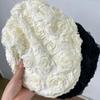 Retro Rose Flower Beret Hats Spring Summer Painter Artist Cap New Thin Beanies Hat