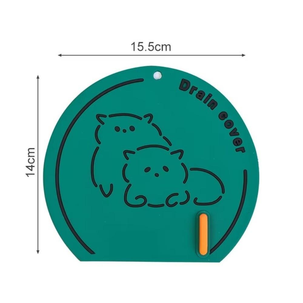 Anti Odor Sewer Floor Drain Cover Silicone Kitchen Drain Covers Reusable Deodorant Cover  Kitchen