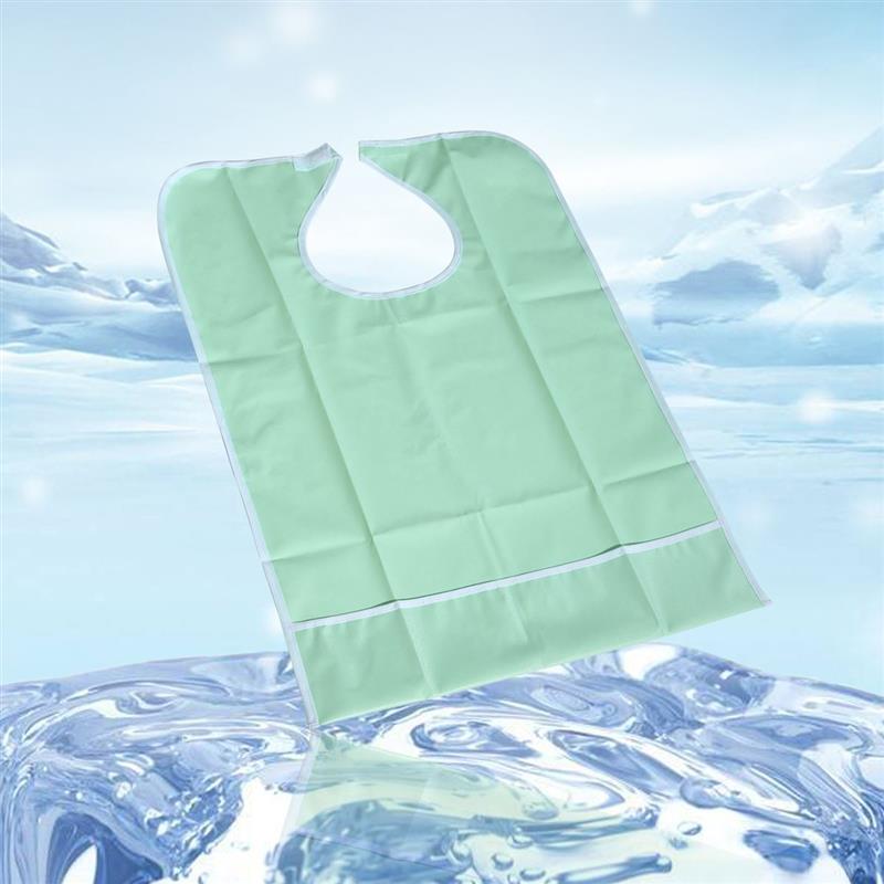 

Слюнявчик Слюнявчики Защитник для еды Водонепроницаемый Фартук для еды Помощь Пожилым Моющийся Мужской Пожилой Защитники для кормления Пожилые Женщины светло-зеленый