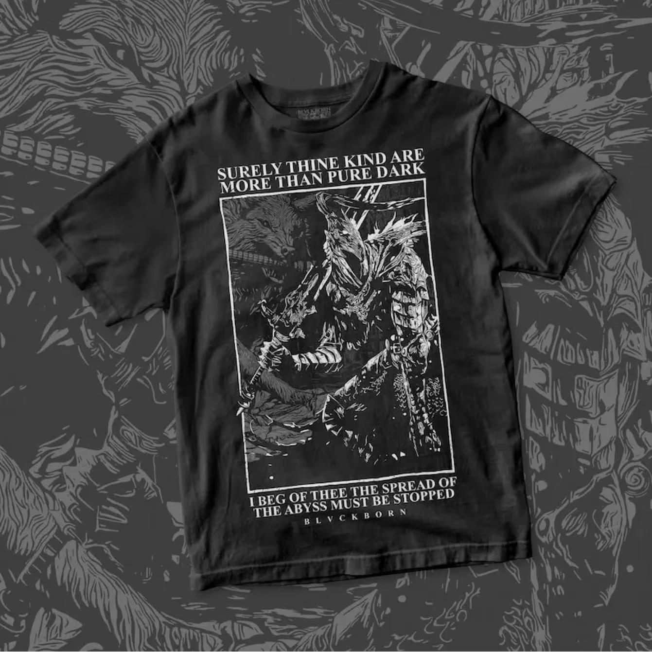 

Арториас Ходок Бездны Хлопковая Рубашка Свободная Футболка Черная Повседневная С Круглым Вырезом Хлопковая Футболка С Коротким Рукавом Рубашка Унисекс Мужская Женская Летняя 4XL