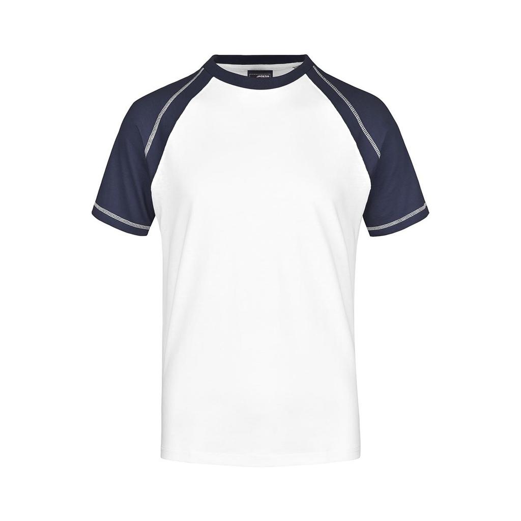 James and Nicholson Mens Contrast Raglan T-Shirt