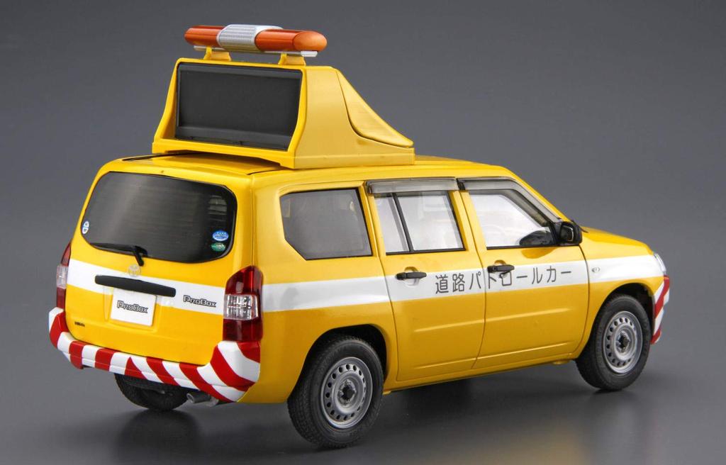 Aoshima Bunka Kyozai The Model Car Series SP Toyota NCP160V Probox 2014 Road Patrol Car Plastic Model Kit 1/24