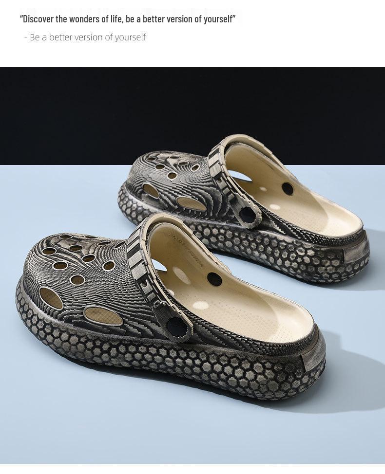2025 Summer Lightweight EVA Clog Sandals for Men - Non-Slip, Wear-Resistant, Versatile, and Casual with a Thick Sole.