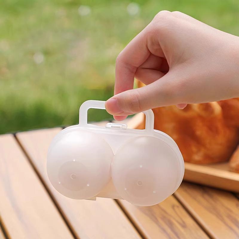 5/10Pcs 2-Cell Outdoor Portable Egg Box Plastictray Refrigerator Egg Storage Box Shock-Absorbing And Anti Drop